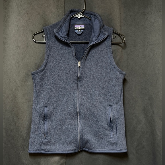 Patagonia Navy Fleece Vest (Size: Medium) - Picture 2 of 4